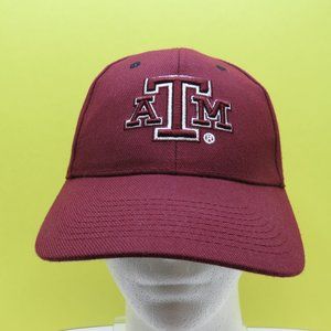VTG NCAA Texas A & M Hook Loop Cap/Hat Embroidered Tournament Apparel.